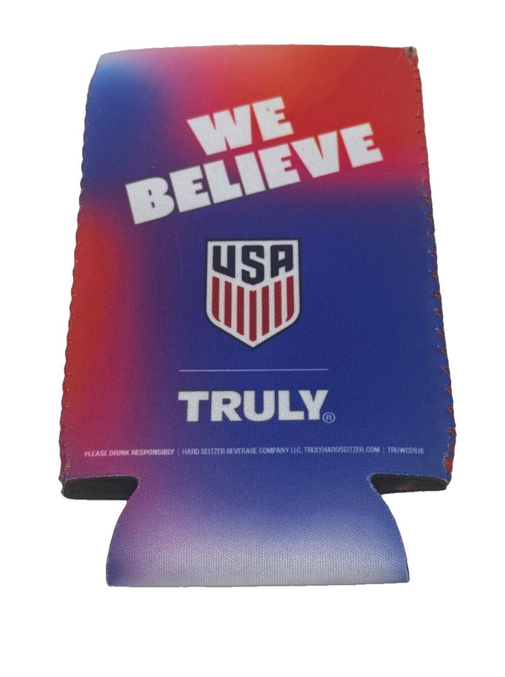 Truly Hard Seltzer Koozie Coozie U.S. Soccer World Cup Beer Soda Cooler New